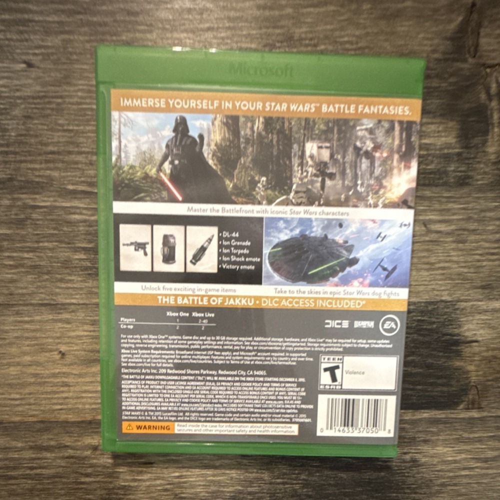 Star Wars Battlefront Deluxe Edition Xbox One Game w/Manual T-Teen 2015 NTSC-U/C - Picture 2 of 4
